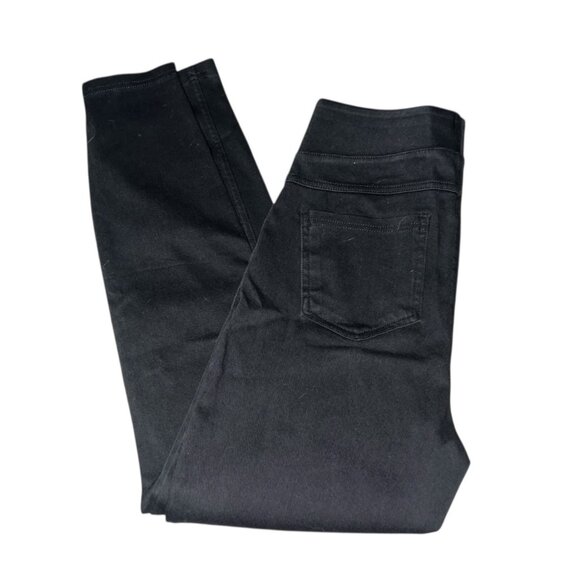 Halara Flex High Waisted Pocket Denim Casual Leggings sz Small 7/8 Black - Picture 9 of 12